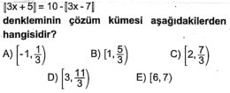 Lise Matematik Online ÖABT Deneme Sınavı Çöz