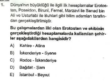 Coğrafya ÖABT Denemesi Çöz